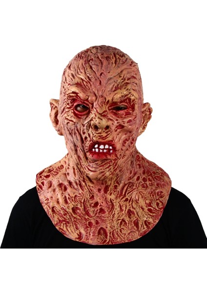 X14098 Freddy Krueger Korkunç Tam Baş Maskesi Korku Zombi Kılık Cadılar Bayramı Sahne Lateks Karnaval Freddy Cosplay Kostüm (Yurt Dışından) fiyatları