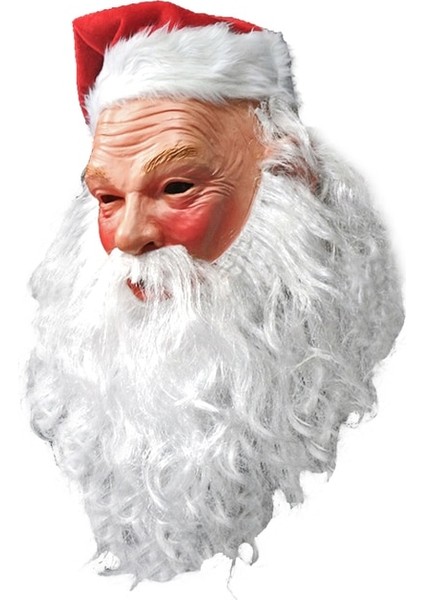 Stil 2 Noel Krampus Maskesi, Gerçekçi Noel Noel Baba Maskesi Lateks Noel Kostüm Maskesi Kostüm Partisi (Yurt Dışından)