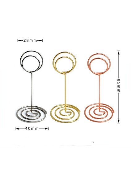 Yuvarlak-M 10PCS-GOLD 10PCS Yer Kartı Kelepçeleri Standı Metalik Gül Altın Kalp Şekli Fotoğraf Klipleri Kağıt Kelepçesi Masa Numaraları Tutucu Masaüstü Dekorasyon (Yurt Dışından)