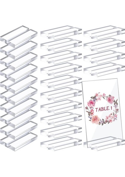 2mm 10 Adet Akrilik Şeffaf Taban Braketi Yuvası Kelepçe Kartı Sabitleme Braketi Plakası Düğün Ekran Kartı Kelepçe Plakası (Yurt Dışından) fırsatları