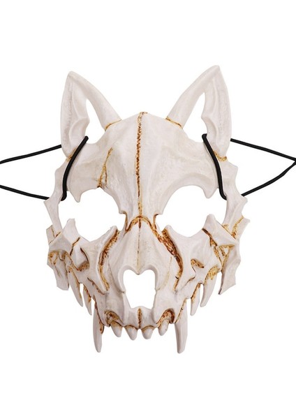 Kurt 3D Kemik Kafatası Cadılar Bayramı Maskeleri Korkunç Maske Cosplay Masquerade Karnaval Parti Sahne Hayvan Maskesi Noel Cadılar Bayramı Malzemeleri (Yurt Dışından)