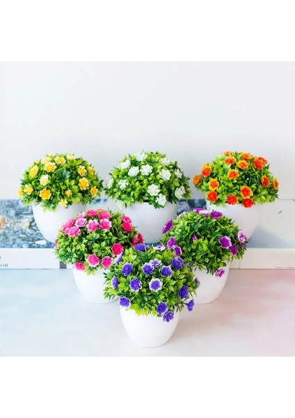 Pembe Yapay Bitkiler Bonsai Küçük Saksı Bitkileri Bonsai Çiçekleri Sahte Çiçekler Saksı Süsler Ev Dekorasyon Bahçe Dekor (Yurt Dışından)
