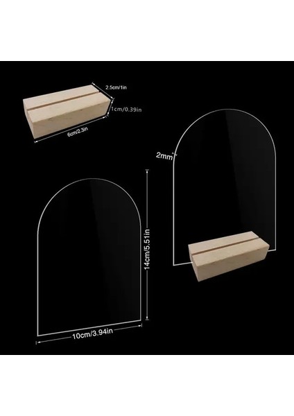 Round1 Şeffaf Akrilik Yer Kartları Düğün Boş Oturma Kartları El Yazısı Isim Plakası Dıy Masa Numaraları Kartı Düğün Doğum Günü Partisi Için (Yurt Dışından)