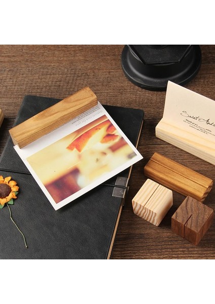 Kahverengi S 1 Adet Doğal Ahşap Fotoğraf Tutucu Düğün Masa Numarası Tutucu Mesaj Kartı Yer Kartı Kartpostal Standı Ofis Masası Dekorasyon Aksesuarları (Yurt Dışından) fırsatları