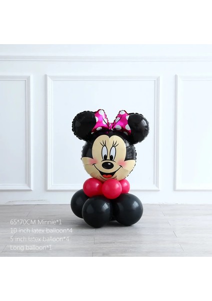 Stil 2 10 Adet Disney Minnie Mickey Mouse Şişme Alüminyum Balon Erkek ve Kız Bebek Duş Çocuklar Doğum Günü Partisi Etkinlikleri Dıy Dekor (Yurt Dışından)