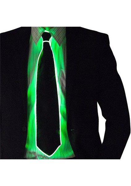 Kırmızı Yeni Harika El Tel Kravat Yanıp Sönen Cosplay LED Kravat Kostüm Anonim Kravat Parlayan Dj Bar Dans Karnaval Parti Maskeleri Serin Sahne (Yurt Dışından)