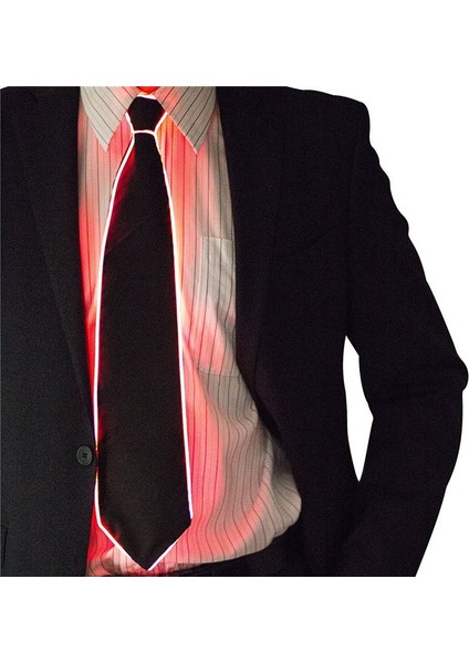 Kırmızı Yeni Harika El Tel Kravat Yanıp Sönen Cosplay LED Kravat Kostüm Anonim Kravat Parlayan Dj Bar Dans Karnaval Parti Maskeleri Serin Sahne (Yurt Dışından) modelleri