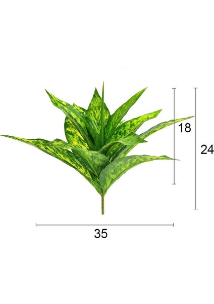 H2 Fengshun 5 Çatal 29 cm Sahte Bitkiler Yapraklar Tropikal Yapay Ağaç Yaprağı Küçük Bitki Örtüsü Dekoratif Bitki Duvar Ev Bonsai Dekorasyon (Yurt Dışından) fırsatları