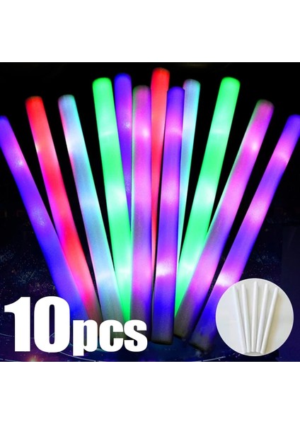 Karışık 8 Renk 5 Pcs 10/5pcs LED Glow Sticks Toplu Renkli Rgb Aydınlık Köpük Sopa Tezahürat Tüpü Karanlık Işık Düğün Doğum Günü Partisi Cadılar Bayramı Sahne Için (Yurt Dışından)