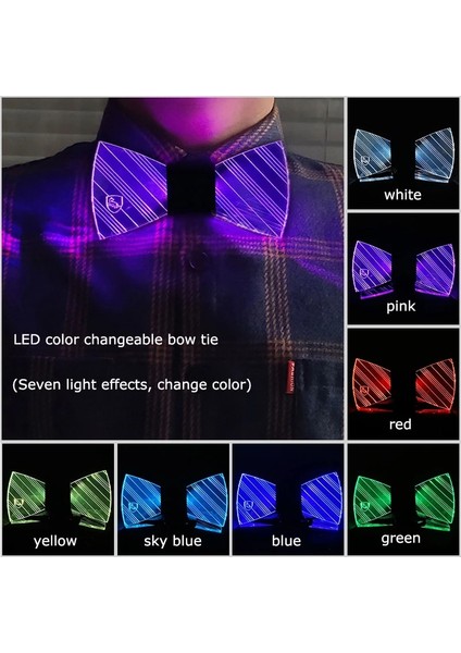 F Turuncu Sıcak Satış LED Festivali Rave Işık Parti Cosplay Vendetta Guy Fawkes Flaş Takım Elbise El Şapka + Parlayan Kravat + Neon Maske Bar Dans Malzemeleri (Yurt Dışından) modelleri