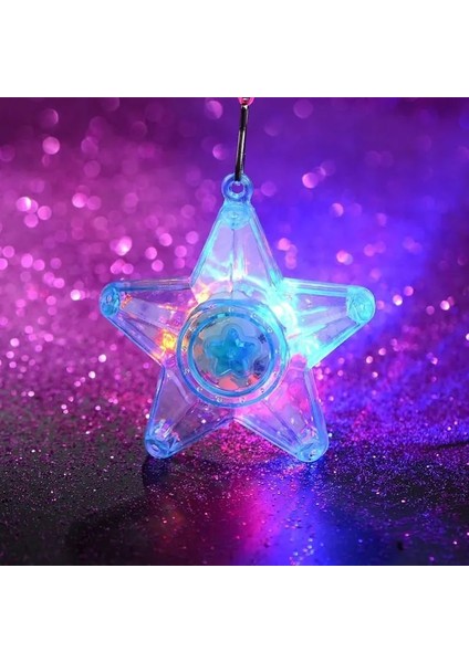 Yıldız Kolye 20 Adet 20/30 Adet Yıldız Kalp LED Işık Kolye Kolye Çocuklar Yanıp Sönen Glow Hediye Yanıp Sönen Oyuncak Parti Noel Düğün Parti Dekorasyon (Yurt Dışından)