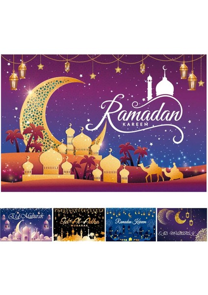 100X150 cm 10 Eid Parti Zemin Eid Mubarak Süslemeleri Ev Islam Müslüman Dekor Ramazan Kareem Eıd Al Adha Ramada Parti Arka Plan (Yurt Dışından) fiyatları