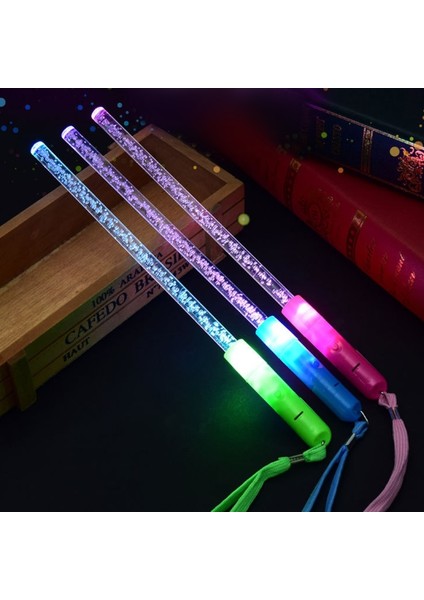 Yıldız Ay Çubuğu 12 Adet LED Işık Up Çubuk Glow Fiber Optik Değnekler Karanlıkta Parlayan Flaş Yıldız Ay Çubukları Doğum Günü Hediyeleri Için Düğün Parti Iyilik (Yurt Dışından)