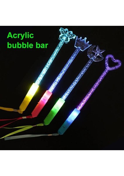 Yıldız Ay Çubuğu 12 Adet LED Işık Up Çubuk Glow Fiber Optik Değnekler Karanlıkta Parlayan Flaş Yıldız Ay Çubukları Doğum Günü Hediyeleri Için Düğün Parti Iyilik (Yurt Dışından)