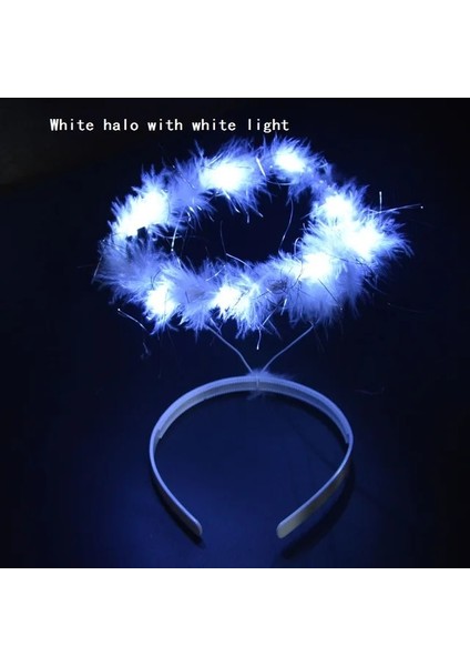 Stil 1 Kadın Kız Yanıp Sönen Light Up Melek Işık Halkası LED Kafa Bandı Glow Neon Parti Cosplay Doğum Günü Kostümleri Festivali Düğün Ramazan (Yurt Dışından)