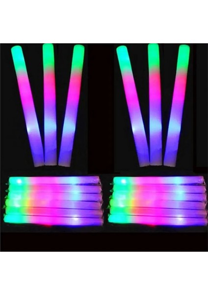 5 Adet Flaş Parti Işık Düğün Renkli Köpük Sopa Parti Malzemeleri LED Lamba LED Glow Sticks (Yurt Dışından)