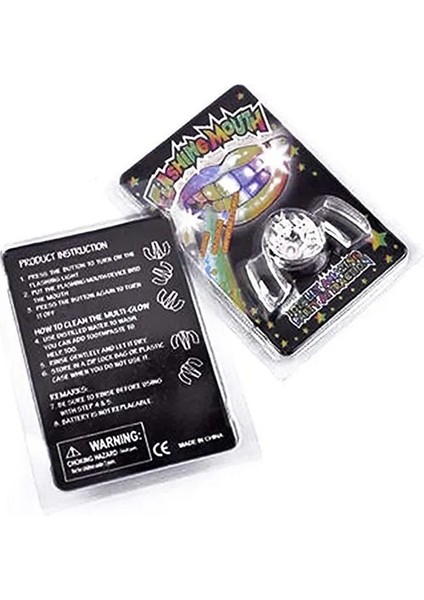 Gösterildiği Gibi Flaş LED Ağız Parantez Light Up Parça Glow Diş Cadılar Bayramı Partisi Zor Cosplay Aydınlık Protez Cadılar Bayramı Malzemeleri (Yurt Dışından) indirimleri