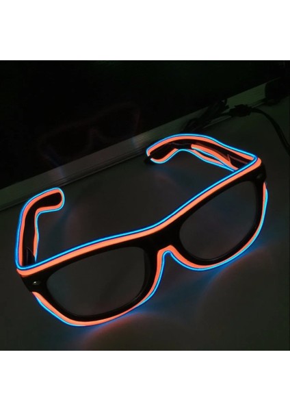 Gösterildiği Gibi LED Glow Gözlük Neon Parti Yanıp Sönen Gözlük El Tel Parlayan Aydınlık Bril Yenilik Hediye Glow Güneş Gözlüğü Parlak Işık Malzemeleri (Yurt Dışından) fırsatları
