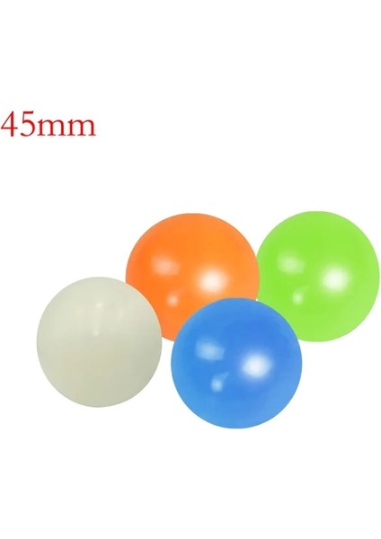 4 Adet 45MM 1/2/4 Adet Aydınlık Yapışkan Duvar Topu Parti Floresan Parlayan Stres Topu Ev Dekor Çocuklar Hediye Anksiyete Oyuncak Karanlıkta Parlıyor (Yurt Dışından) fiyatları