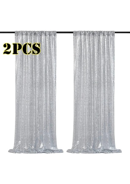 Siyah 1pcs Payet Zemin Perdeleri - 2 Panel 2X8FT, Düğün Doğum Günü Noel Bebek Duş Parti Dekorasyonu Için Fotografik Sahne Gümüş (Yurt Dışından) fiyatları