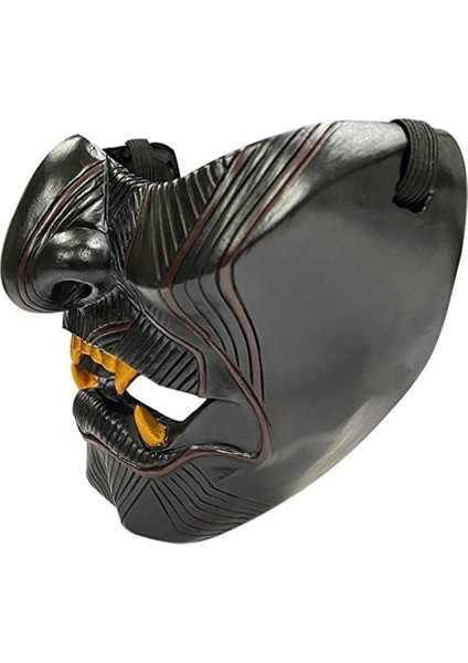 Bir Hayalet Tsushima Maskesi Jin Sakai Cosplay Yarım Yüz Samuray Savaşçı Yüz Prop Resinfree Navlun (Yurt Dışından) modelleri