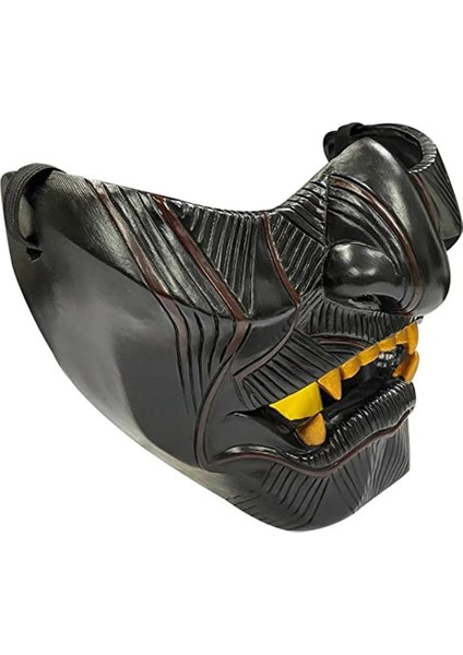 Bir Hayalet Tsushima Maskesi Jin Sakai Cosplay Yarım Yüz Samuray Savaşçı Yüz Prop Resinfree Navlun (Yurt Dışından) indirimleri