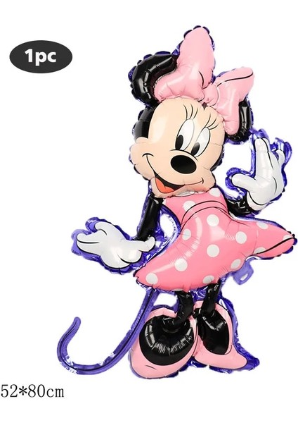 Stil 5 Minnie Mouse Folyo Balonlar Mickey 1. Doğum Günü Partisi Süslemeleri Çocuklar Balon Numarası 1 Globos Bebek Duş Konfeti Lateks Top Oyuncak (Yurt Dışından)