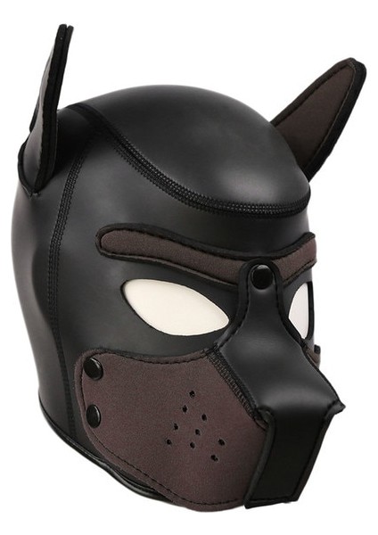 H Rol Oynamak Köpek Parti Maskesi, Kulaklı Tam Kafa Maskesi Hayvan Masquerade Tam Yüz Maskesi (Yurt Dışından)