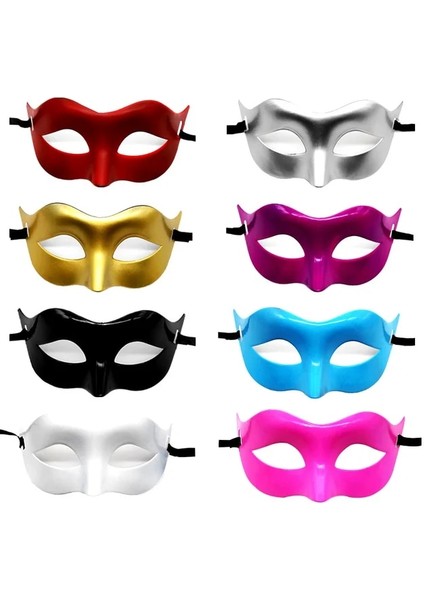 26 20 Adet Kadın Erkek Masquerade Maskesi Balo Retro Desen Düz Renk Maskeleri Mardi Gras Kostüm Partisi Paskalya Düğün Doğum Günü Cadılar Bayramı (Yurt Dışından)