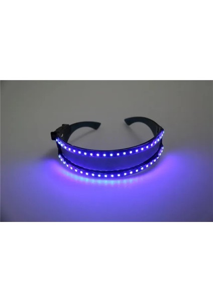 Mavi LED Gözlük Moda Parlayan Gözlük Gözlük LED Rave Parti Lazer Gözlük Paskalya Noel Cadılar Bayramı Doğum Günü Gece Bar Dans Dekor Için (Yurt Dışından)