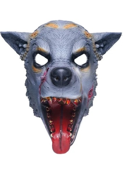 Werwolf Cadılar Bayramı 3D Maskeleri Lateks Hayvan Kurbağa Kurt Maymun Parti Maskesi Festivali Çocuk Cadılar Bayramı Karnaval Hediye At Kafa Maskesi (Yurt Dışından)