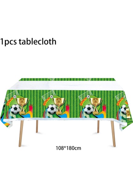 1 Adet Masa Örtüsü Futbol Futbol Tema Doğum Günü Partisi Dekorasyon Çocuk Çocuk Sofra Fincan Plaka Peçete Masa Örtüsü Balon Kek Topper Parti Kaynağı (Yurt Dışından) indirimleri