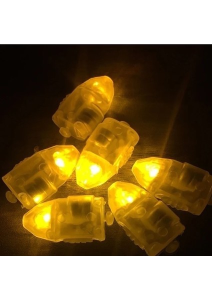 Sarı 10 Adet/takım Aydınlık Balon Işık LED Balon Işık Anahtarı Yanıp Sönen Balon Işık Mermi Renkli Balon Işık (Yurt Dışından)
