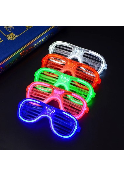 Kırmızı LED Gözlük Neon Parti Yanıp Sönen Gözlük Aydınlık Işık Gözlük Bar Parti Konser Sahne Floresan Glow Fotoğraf Sahne Malzemeleri (Yurt Dışından) fiyatları