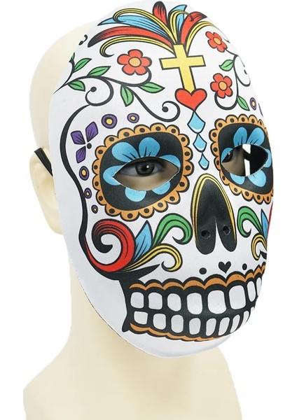 Kadınlar ve Erkekler Için 1/2 Adet Ölü Maskeleri Günü Şeker Kafatası Tam Yüz Maskesi Meksika Partileri Masquerade Sahne Cadılar Bayramı Kostüm Kadın Erkek Için (Yurt Dışından) fırsatları