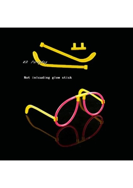 Oval Gözlük 30 Adet Glow Aydınlık Çubuklar Gözlük Floresan Bilezikler Kolye Bunny Kafa Bandı Konektörü Bar Parti Doğum Günü Noel Karnavalı (Yurt Dışından)