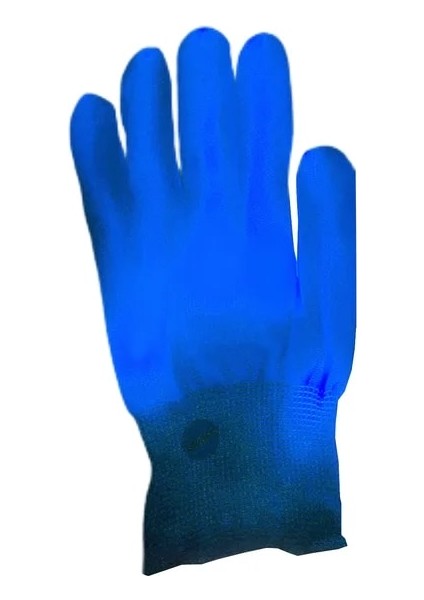 Mavi 1 Adet Cadılar Bayramı LED Eldiven Neon Guantes Parlayan Cadılar Bayramı Işık Prop Aydınlık Yanıp Sönen Kafatası Eldiven Dans Kulübü Noel Kaynağı (Yurt Dışından)