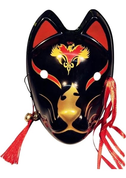 D El Boyalı Güncellenmiş Anbu Maskesi Japon Kitsune Tilki Maskesi Tam Yüz Kalın Pvc Cosplay Kostüm Maskeleri Japon Anime Cosplay (Yurt Dışından)