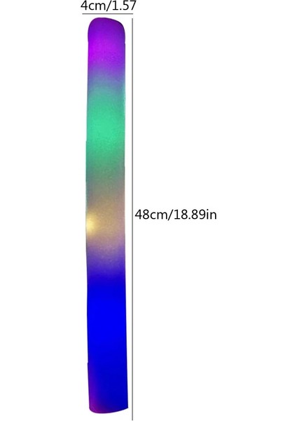 Beyaz 10 Adet 1-50-100 Adet Renkli LED Parlayan Çubuklar Rgb LED Parlayan Köpük Sopa Aydınlık Yanıp Sönen Tezahürat Çubukları Doğum Günü Bar Düğün Parti Malzemeleri (Yurt Dışından)