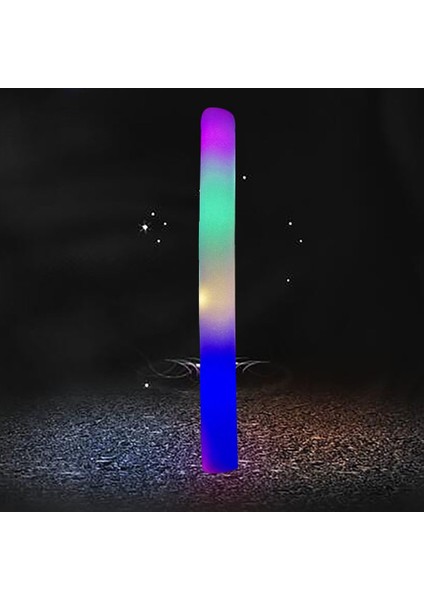 Beyaz 10 Adet 1-50-100 Adet Renkli LED Parlayan Çubuklar Rgb LED Parlayan Köpük Sopa Aydınlık Yanıp Sönen Tezahürat Çubukları Doğum Günü Bar Düğün Parti Malzemeleri (Yurt Dışından)