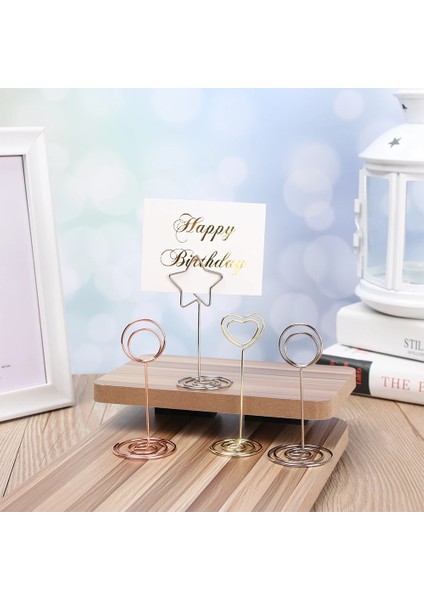 Style1 Altın 1 Adet 1 Pc Romantik Kalp Fotoğraf Klip Metal Yer Kart Tutucu Serin Düğün Parti Masaüstü Dekorasyon Masa Numarası Standı Parti Malzemeleri (Yurt Dışından) fırsatları