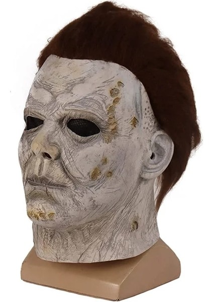 Stil 6 Cadılar Bayramı Korku Michael Myers Maskesi Cosplay Lateks Tam Yüz Parti Korkunç Sahne Aksesuarları (Yurt Dışından) fırsatları