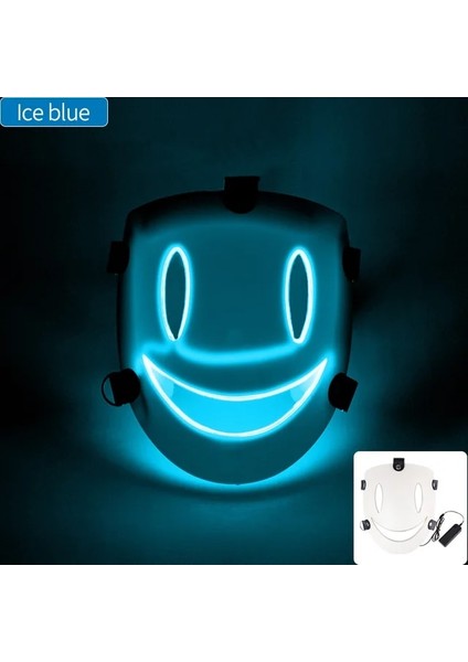 Işık ile Maske 6 Japon Animesi Cosplay Yüksek Katlı Invasion Cosplay Maske Neon Aydınlık LED Parti Maskesi Samuray Kostüm Sahne (Yurt Dışından)