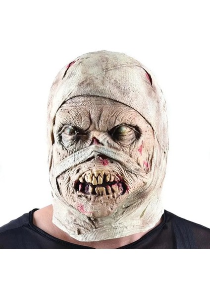 Cadılar Bayramı Mumya Maskesi Lateks Korkunç Kauçuk Başlık Korku Maskaralar De Lateks Realista Mumyalanmış Pinhead Parazit Maskeleri Yenı (Yurt Dışından) fiyatları
