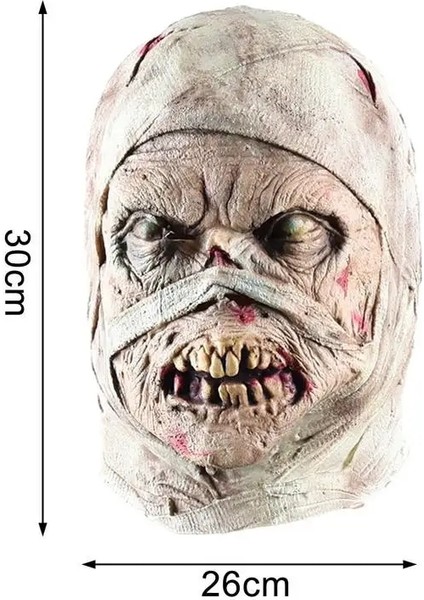Cadılar Bayramı Mumya Maskesi Lateks Korkunç Kauçuk Başlık Korku Maskaralar De Lateks Realista Mumyalanmış Pinhead Parazit Maskeleri Yenı (Yurt Dışından) modelleri