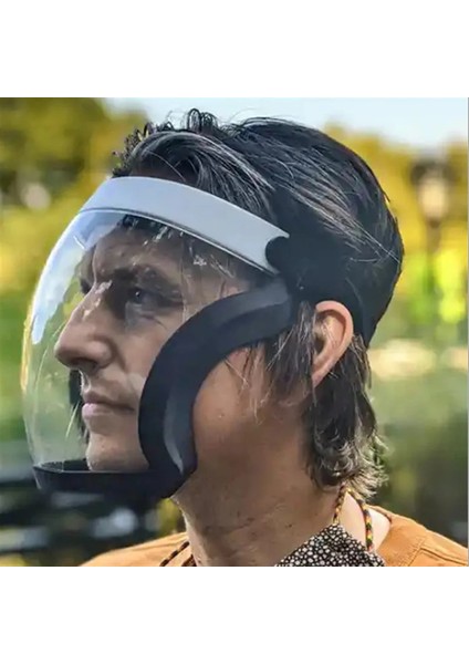 Gri Süper Koruyucu Buğu Önleyici Yüz Kalkanı Cadılar Bayramı Maskesi Toz Geçirmez Şeffaf Kask Unisex Parti Gözleri Korur Yüz Maskesi (Yurt Dışından) modelleri