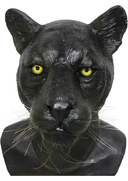 05 Gerçekçi Lateks Aslan Maskesi Hayvan Kaplan Maskesi Vahşi Kedi Leopar Çita Cadılar Bayramı Lateks Maske Parti Cosplay (Yurt Dışından)