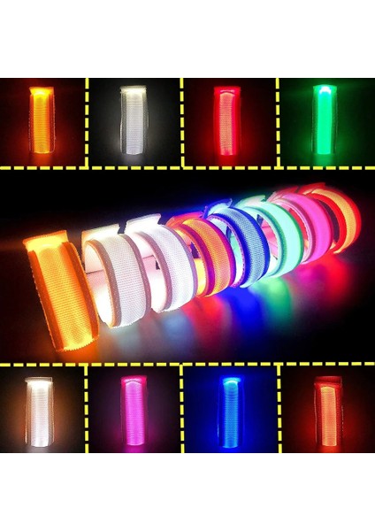 Büyük Pembe 10 Adet 5/10/20/50 Adet LED Işık Bilezik Neon Bilezik Light Up Bilezik Bileklik Çocuklar Yetişkinler Için Neon Karanlıkta Glow Parti Malzemeleri (Yurt Dışından)