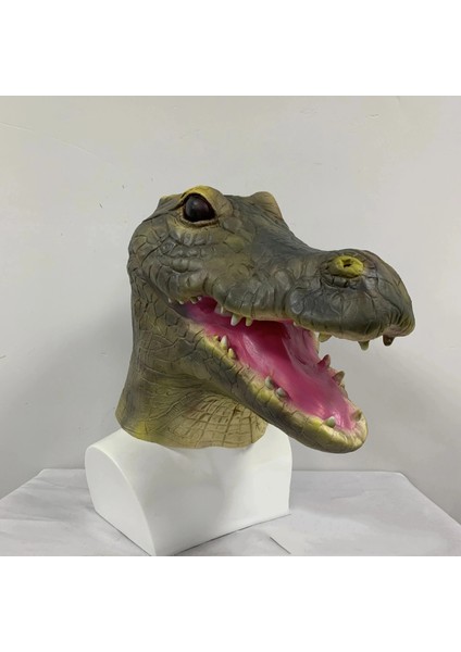 Bir Erkek Terörist Hayvan Maskesi Moda Cosplay Gerçekçi Başlık Cadılar Bayramı Karnaval Parti Tarih Öncesi Timsah Yüksek Kaliteli Sahne (Yurt Dışından) fiyatları
