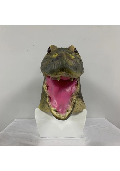 Bir Erkek Terörist Hayvan Maskesi Moda Cosplay Gerçekçi Başlık Cadılar Bayramı Karnaval Parti Tarih Öncesi Timsah Yüksek Kaliteli Sahne (Yurt Dışından) indirimleri